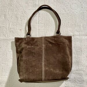 Wilson’s Leather Maxima Suede Olive Green purse